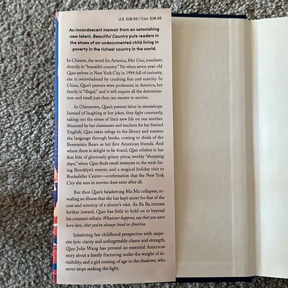 “Beautiful Country” a novel by Qian  Julie  Wang - Picture 3 of 7